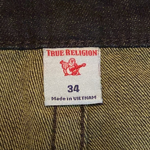 NWT True Religion 'Rocco' Relaxed Skinny Jeans in Dark Blue Denim (34W x 34L) - Picture 11 of 11